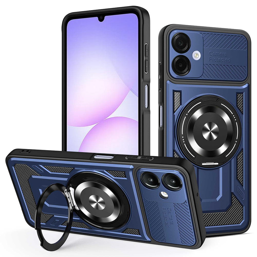 Калъф за Samsung Galaxy A07 4G A075, Techsuit, RuggedCam, Син