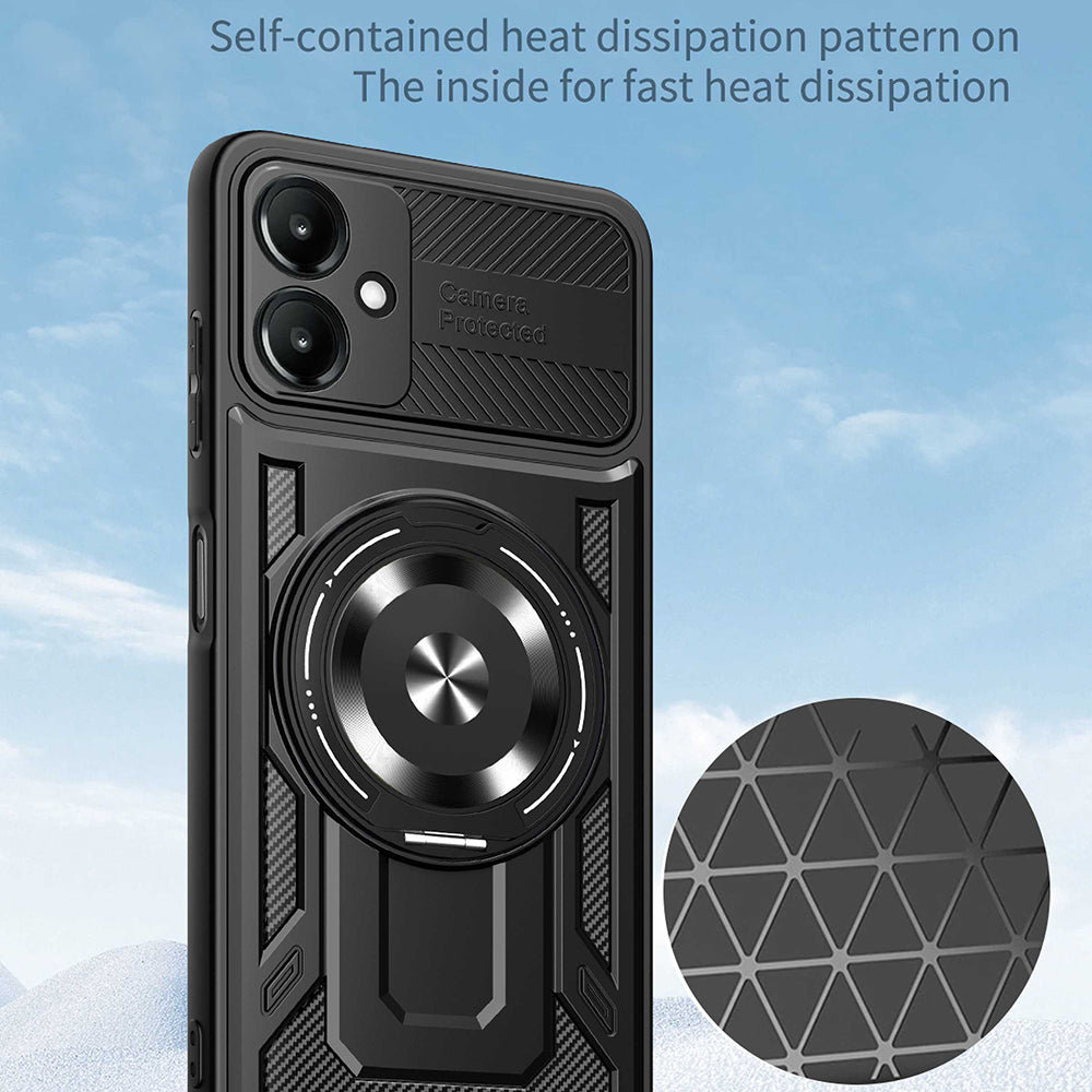 Калъф за Samsung Galaxy A07 4G A075, Techsuit, RuggedCam, Син