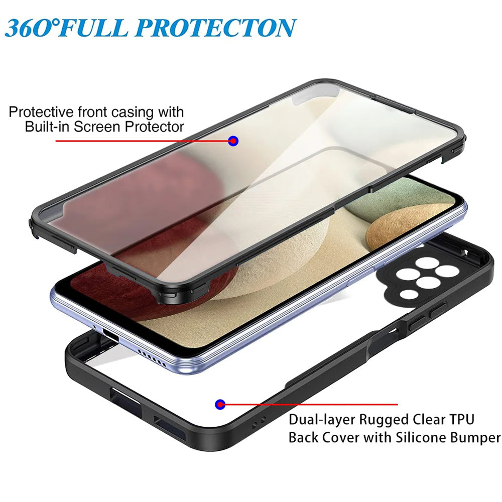 Калъф за Samsung Galaxy A12 A125, Techsuit, ColorVerse 360, Черен
