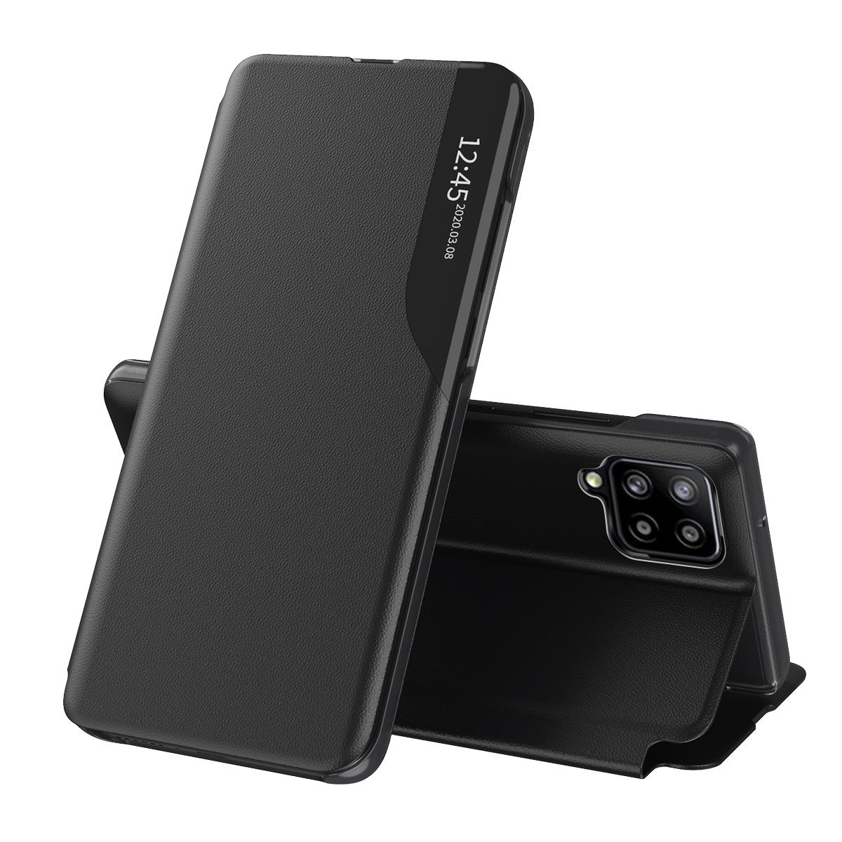 Калъф за Samsung Galaxy A12 Nacho A127 / A12 A125, Techsuit, eFold, Черен
