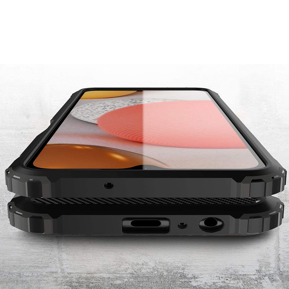 Калъф за Samsung Galaxy A12 Nacho A127 / A12 A125, Techsuit, Hybrid Armor, Черен