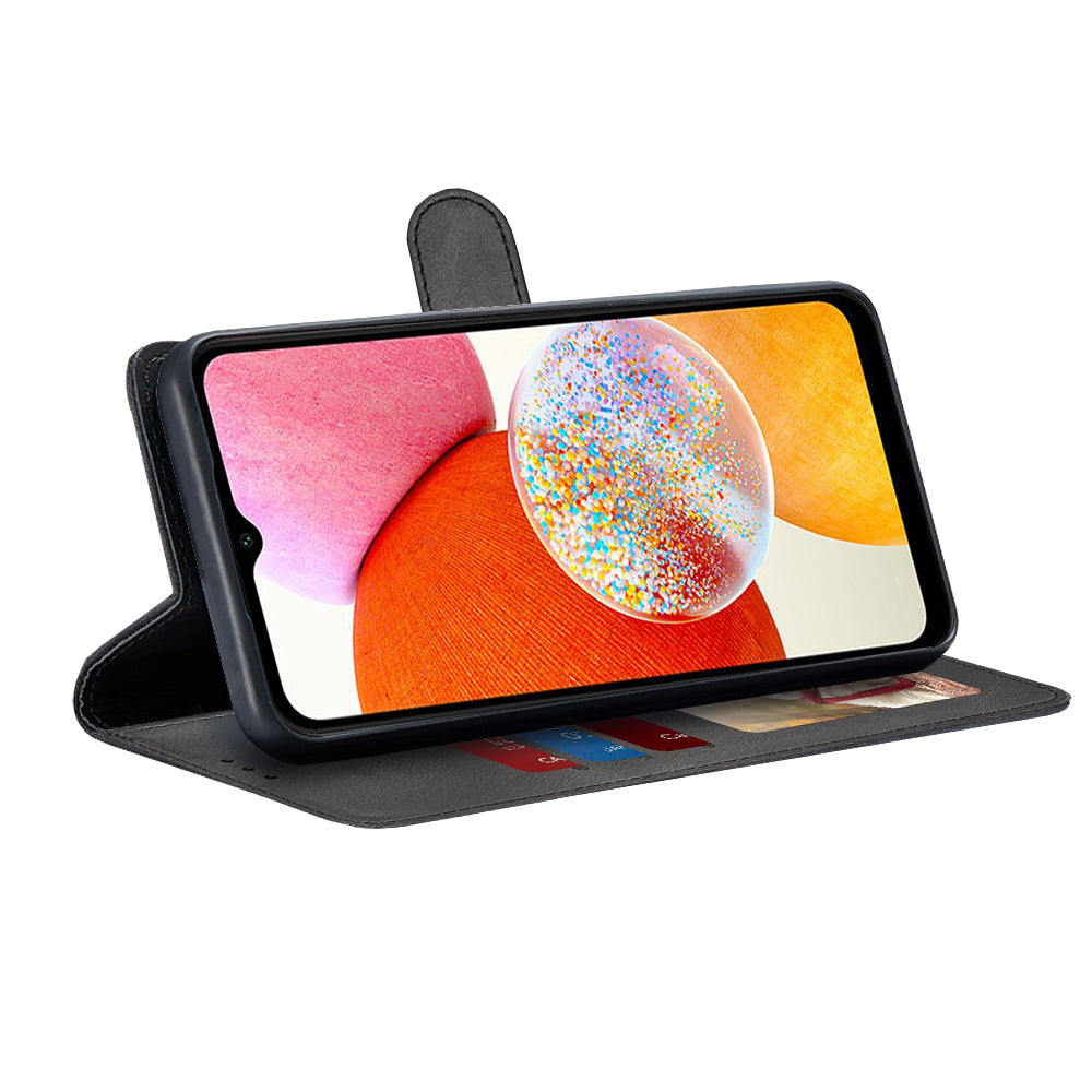 Калъф за Samsung Galaxy A14 A145 / A14 5G A146, Techsuit, Diary Book, Черен