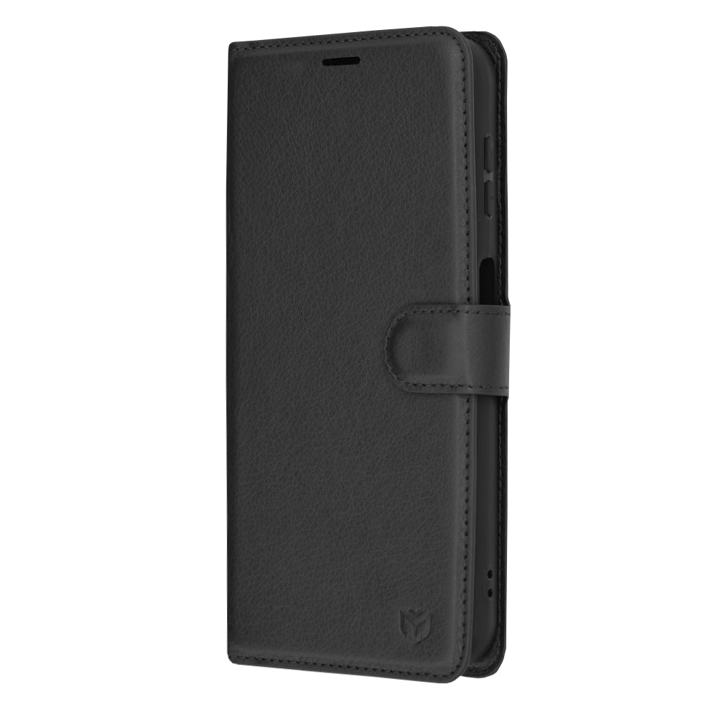 Калъф за Samsung Galaxy A14 A145 / A14 5G A146, Techsuit, Leather Folio, Черен