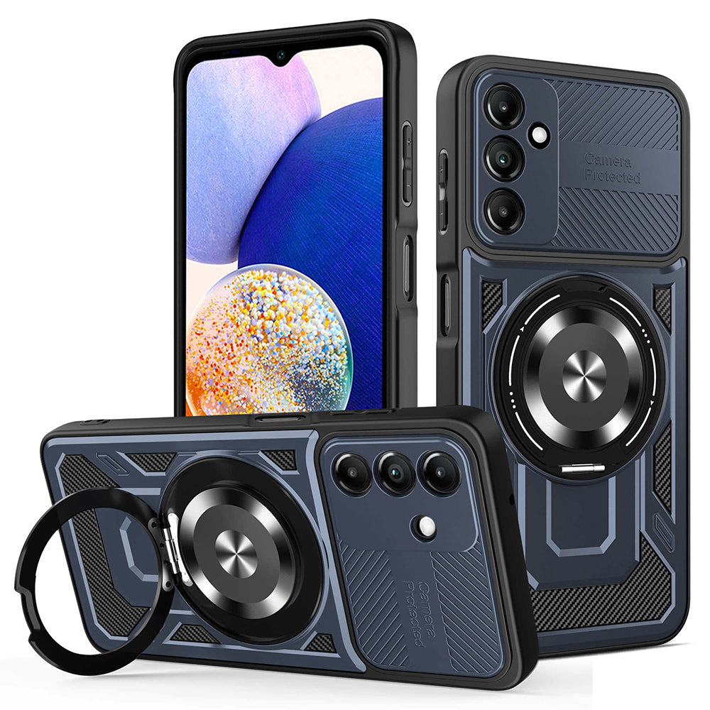 Калъф за Samsung Galaxy A14 A145 / A14 5G A146, Techsuit, RuggedCam, Син