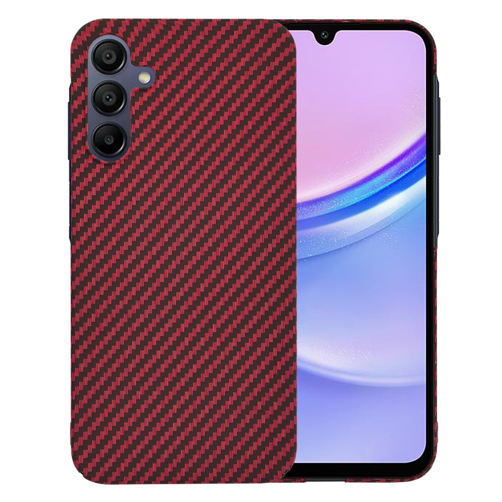 Калъф за Samsung Galaxy A15 5G A156 / A15 A155, Techsuit, Carbonite FiberShell, Червен