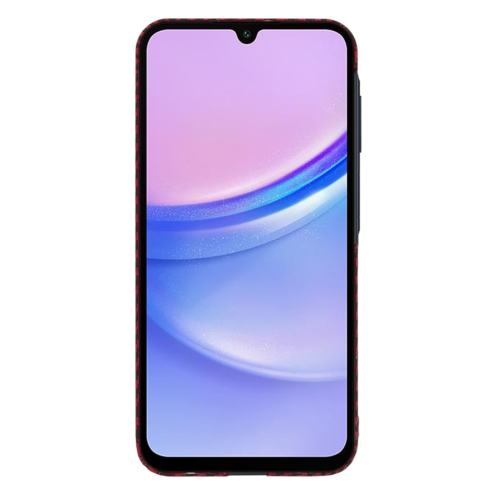 Калъф за Samsung Galaxy A15 5G A156 / A15 A155, Techsuit, Carbonite FiberShell, Червен