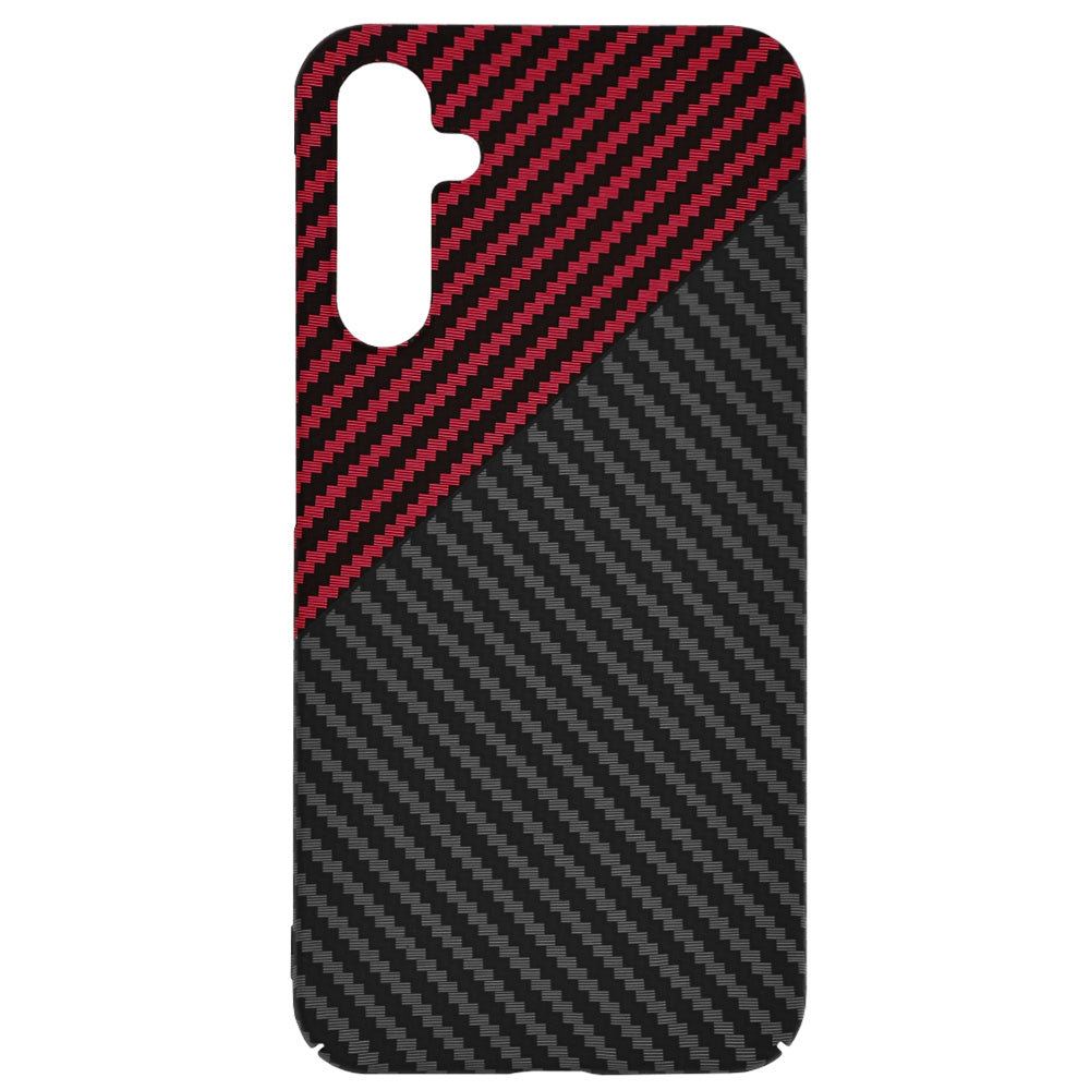 Калъф за Samsung Galaxy A15 5G A156 / A15 A155, Techsuit, Carbonite FiberShell, Черно Червен