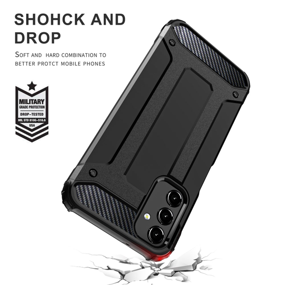 Калъф за Samsung Galaxy A15 5G A156 / A15 A155, Techsuit, Hybrid Armor, Черен