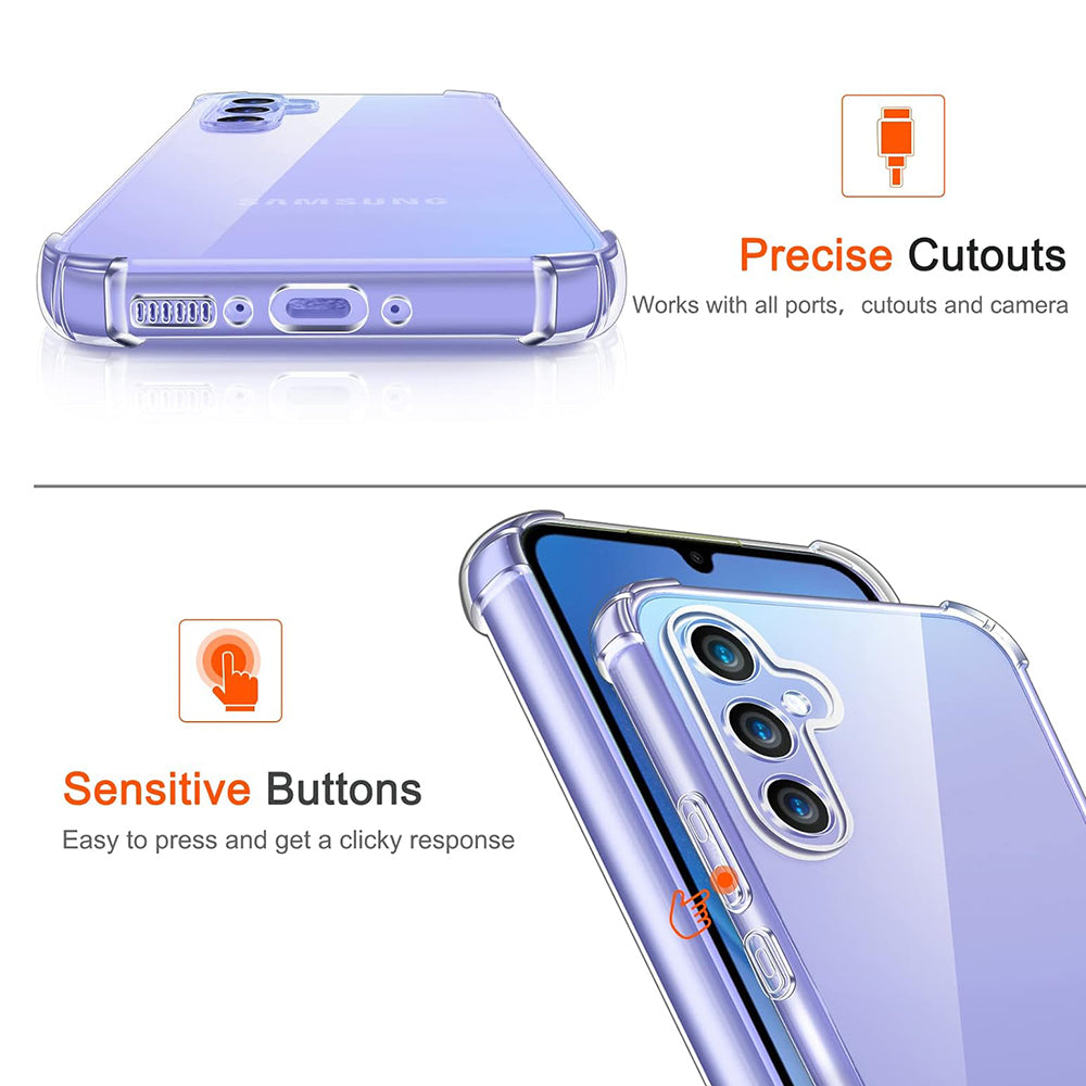Калъф за Samsung Galaxy A15 5G A156 / A15 A155, Techsuit, противоударен прозрачен, прозрачен