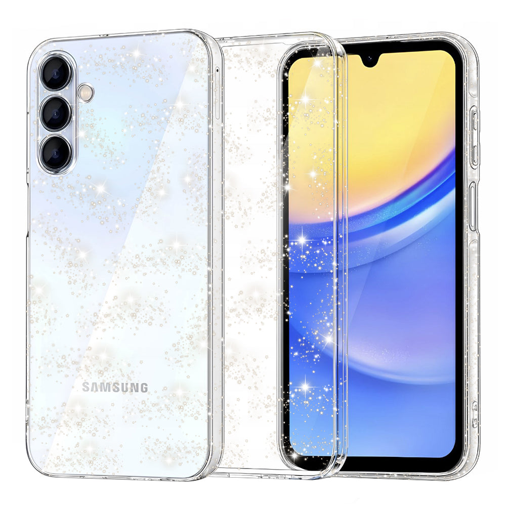Калъф за Samsung Galaxy A15 5G A156 / A15 A155, Techsuit, SparkleSkin, Прозрачен