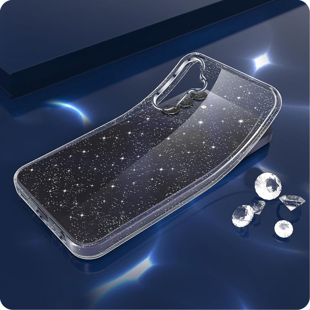 Калъф за Samsung Galaxy A15 5G A156 / A15 A155, Techsuit, SparkleSkin, Прозрачен