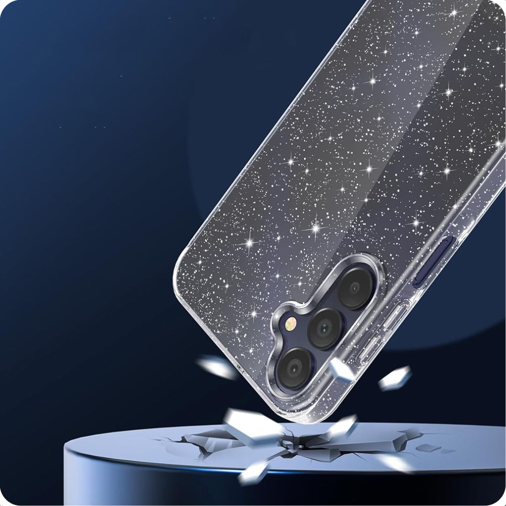 Калъф за Samsung Galaxy A15 5G A156 / A15 A155, Techsuit, SparkleSkin, Прозрачен