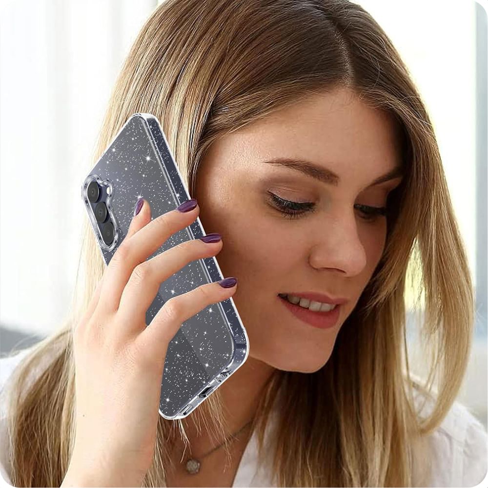 Калъф за Samsung Galaxy A15 5G A156 / A15 A155, Techsuit, SparkleSkin, Прозрачен