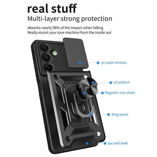 Калъф за Samsung Galaxy A16 5G A166 / A16 4G A165, Techsuit, CamShield, Син