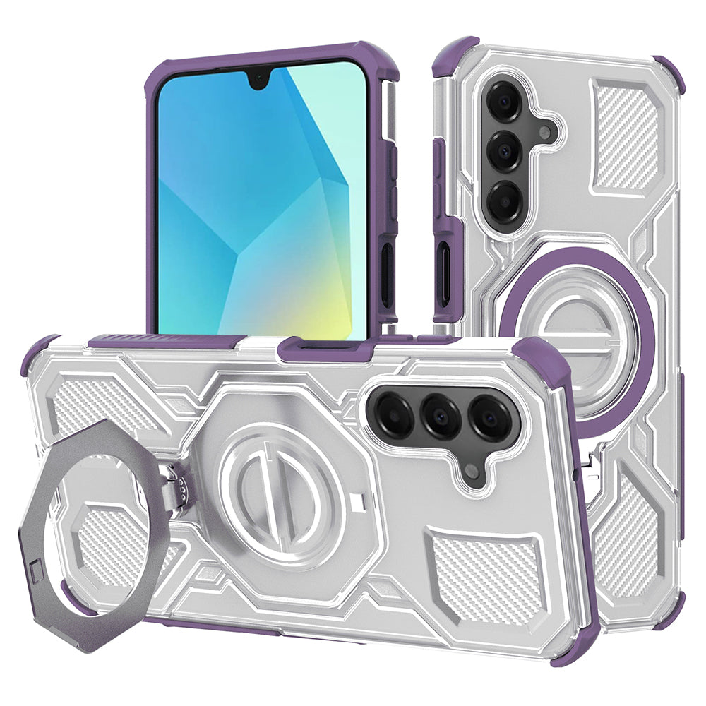 Калъф за Samsung Galaxy A16 5G A166 / A16 4G A165, Techsuit, Carbon Shield Pro, Лилав