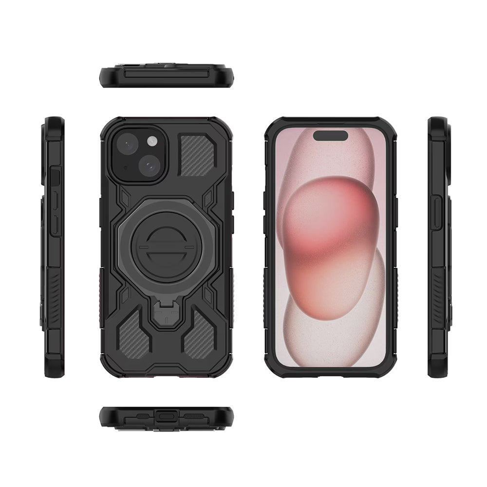 Калъф за Samsung Galaxy A16 5G A166 / A16 4G A165, Techsuit, Carbon Shield Pro, Черен