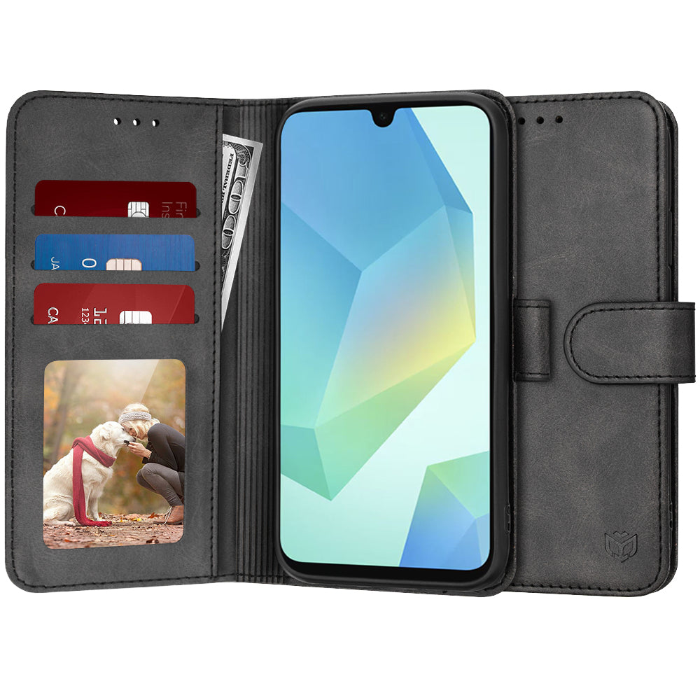 Калъф за Samsung Galaxy A16 5G A166 / A16 4G A165, Techsuit, Diary Book, Черен