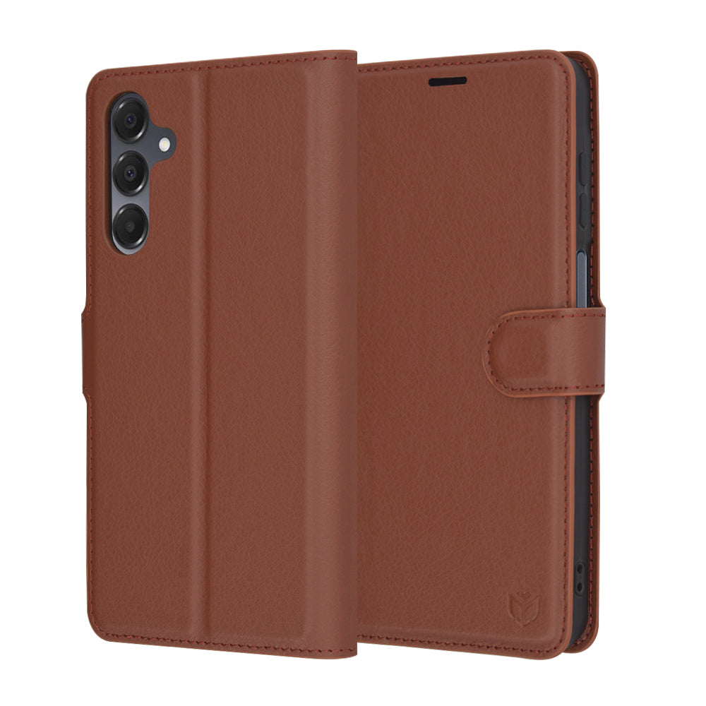 Калъф за Samsung Galaxy A16 5G A166 / A16 4G A165, Techsuit, кожен фолио, кафяв