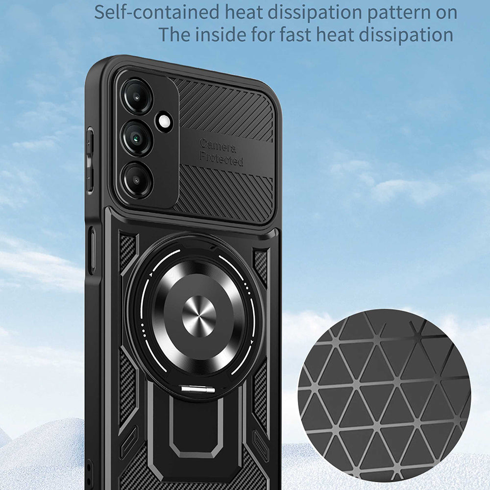 Калъф за Samsung Galaxy A16 5G A166 / A16 4G A165, Techsuit, RuggedCam, Черен