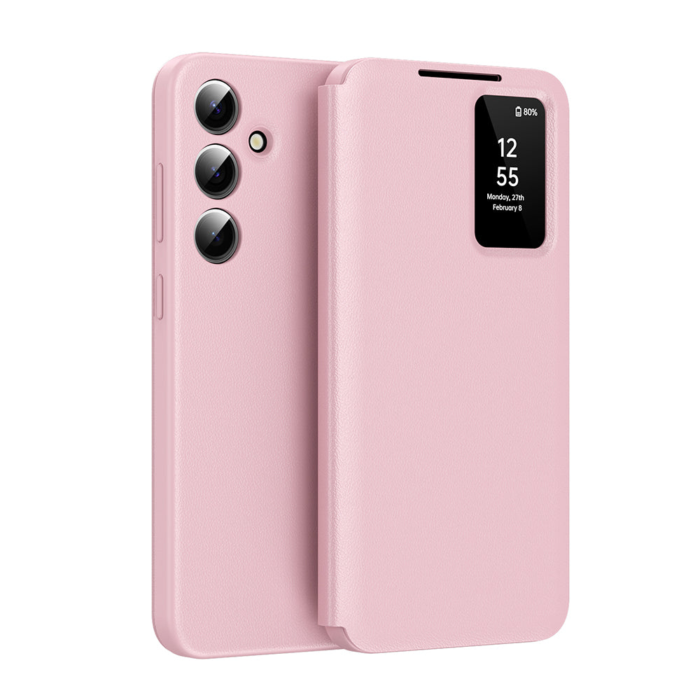 Калъф за Samsung Galaxy A16 5G A166 / A16 4G A165, Techsuit, SmartView, Розов