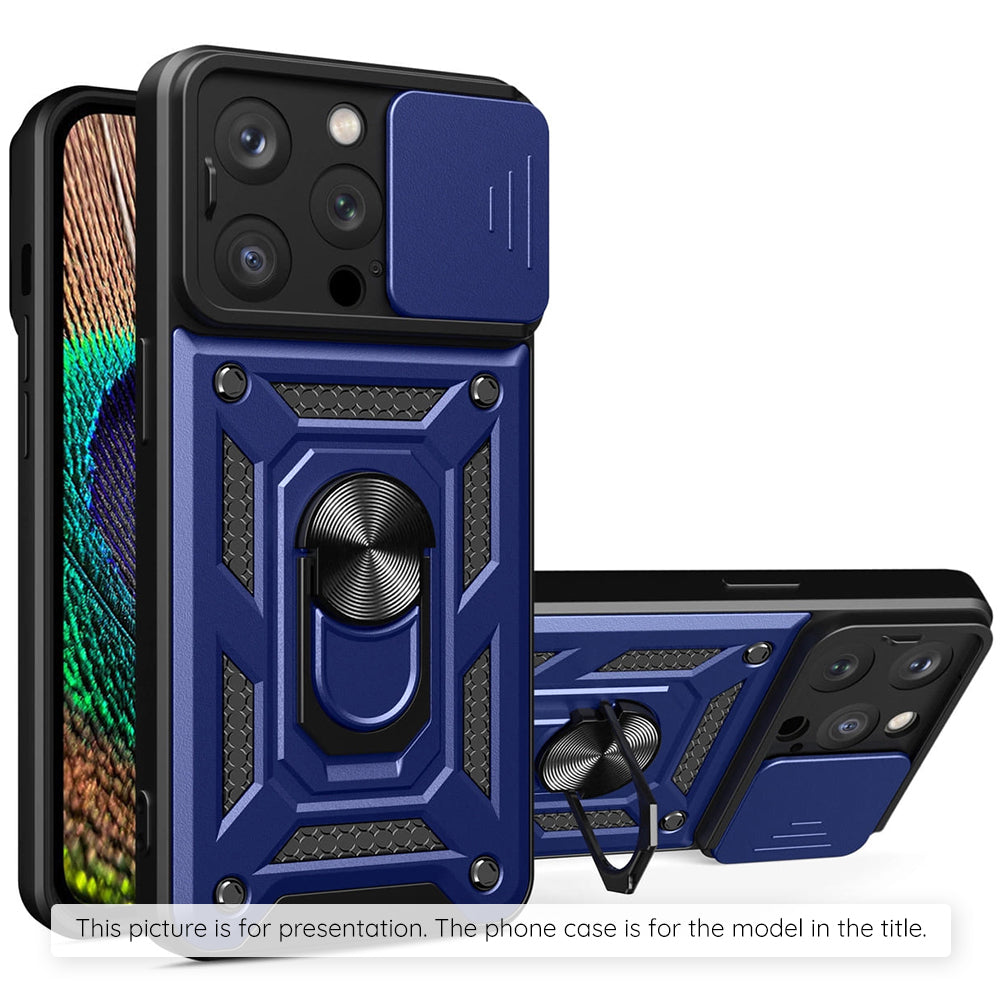 Калъф за Samsung Galaxy A18 5G A186 / A18 4G A185 / F17 / M17 / A17 4G A175, Techsuit, CamShield, Син