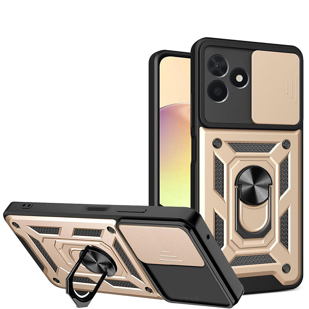 Калъф за Samsung Galaxy A17 5G, Techsuit, CamShield, Златист