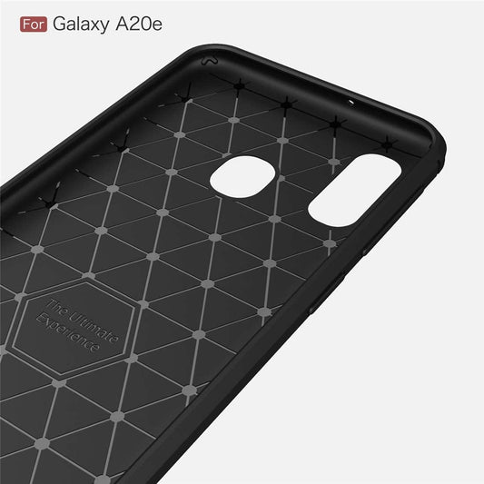 Калъф за Samsung Galaxy A20e A202, Techsuit, Карбон, Черен