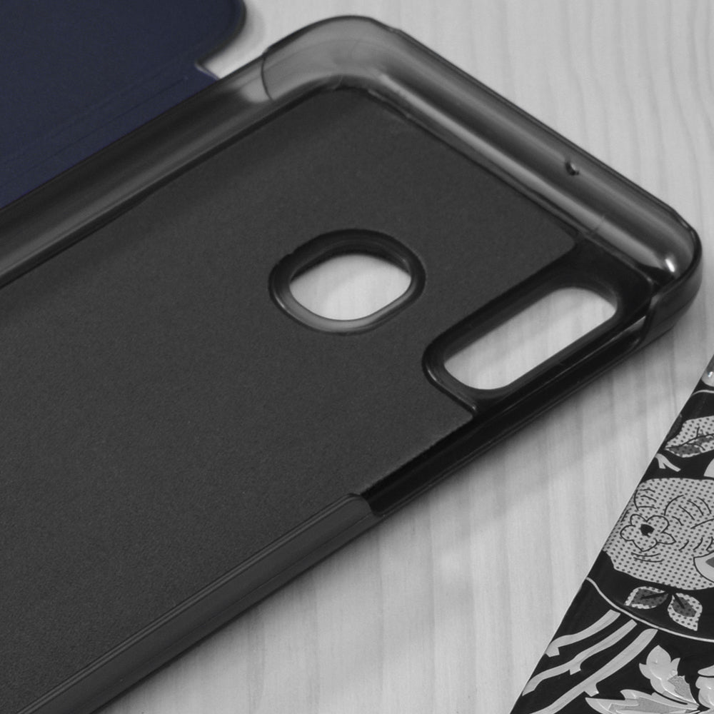 Калъф за Samsung Galaxy A20e A202, Techsuit, eFold, Тъмносин