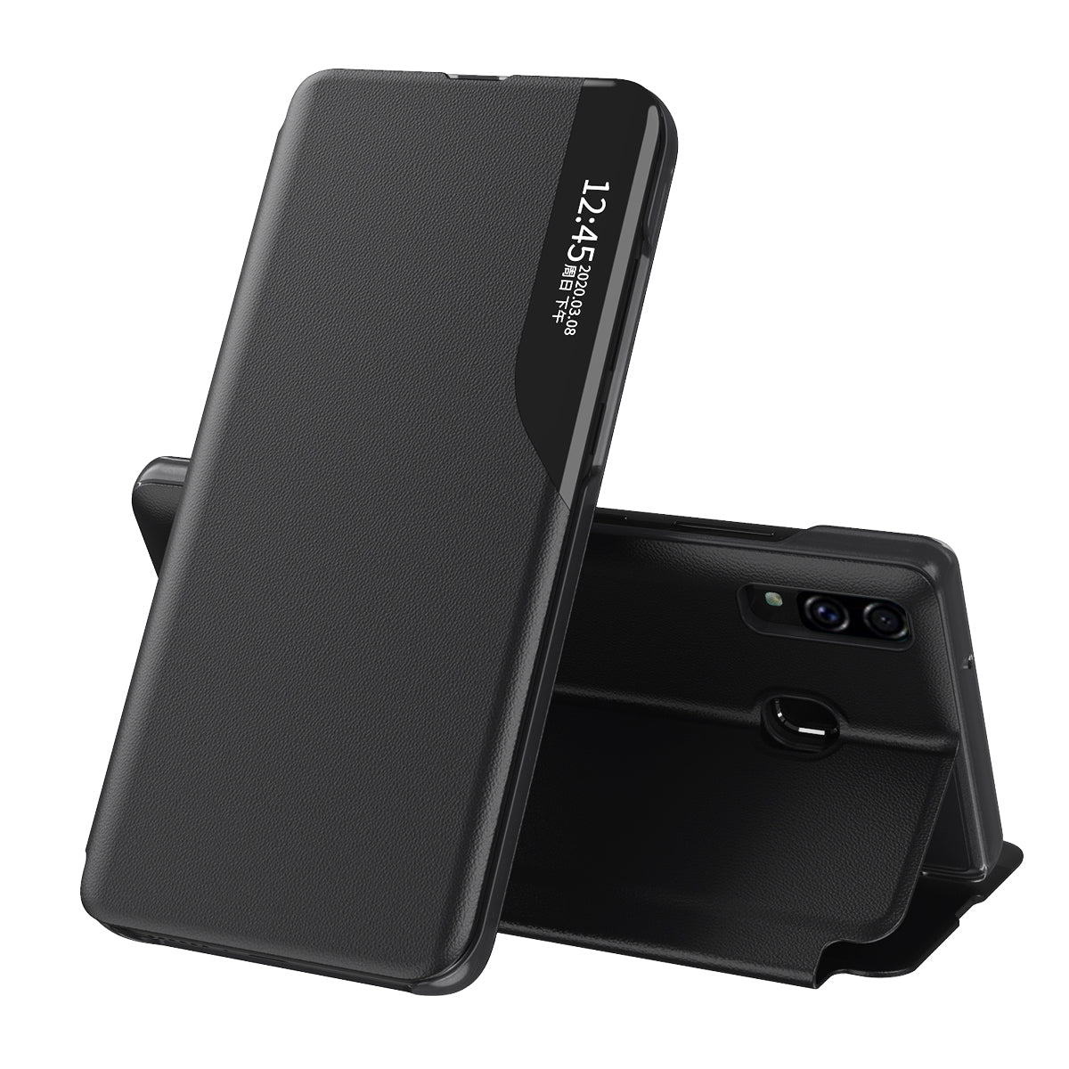 Калъф за Samsung Galaxy A20e A202, Techsuit, eFold, Черен