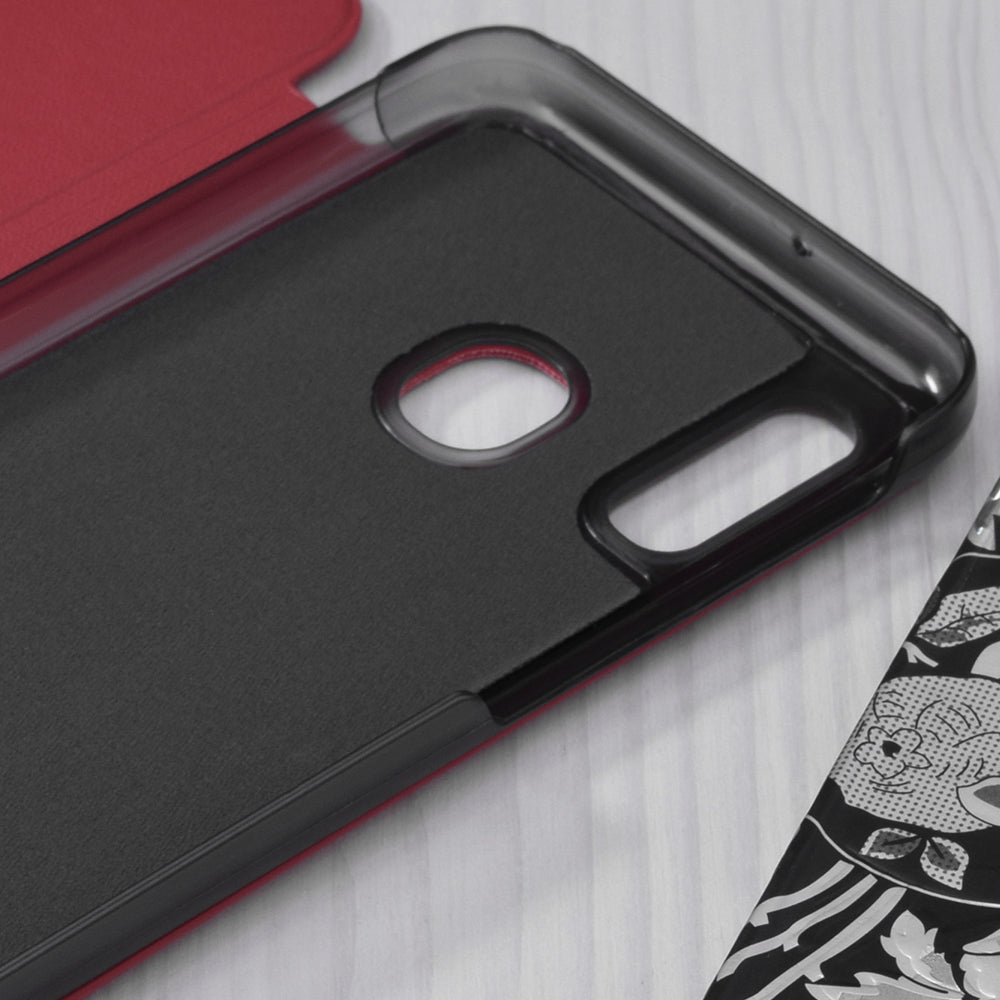 Калъф за Samsung Galaxy A20e A202, Techsuit, eFold, Червен