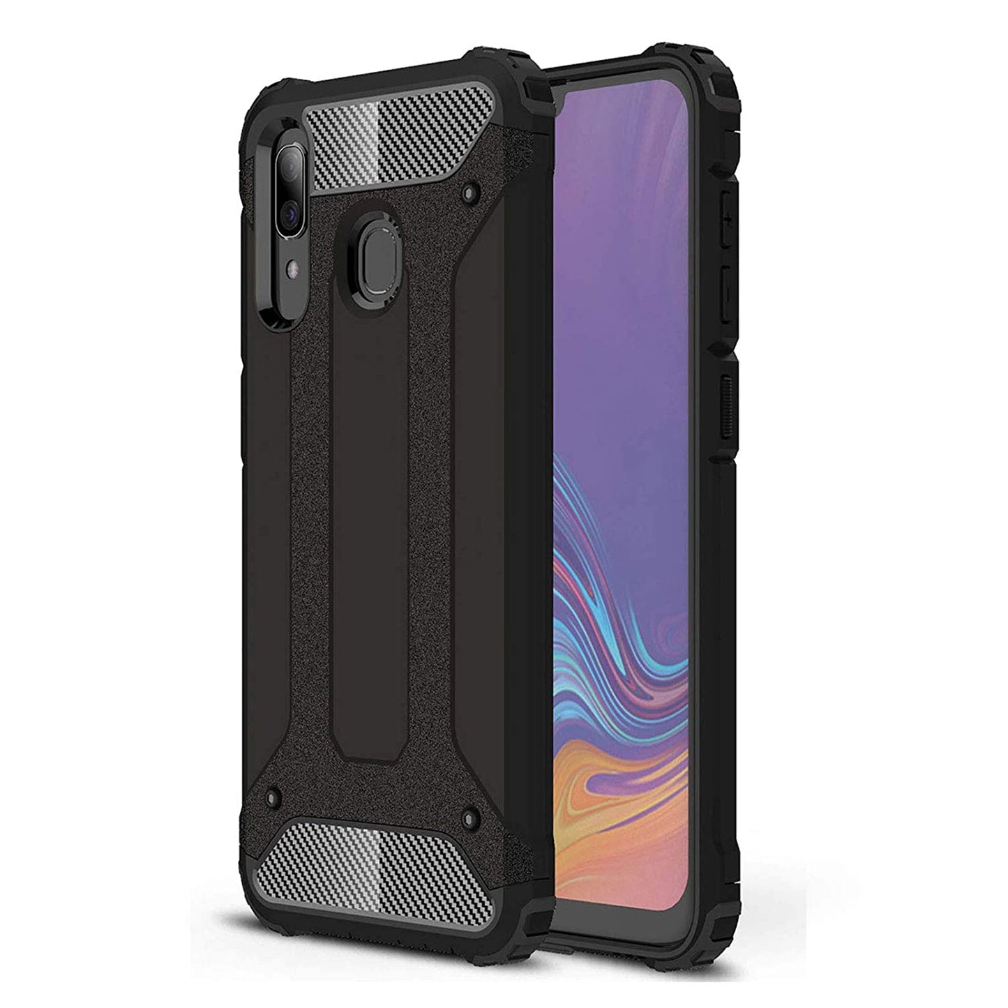 Калъф за Samsung Galaxy A20e A202, Techsuit, Hybrid Armor, Черен