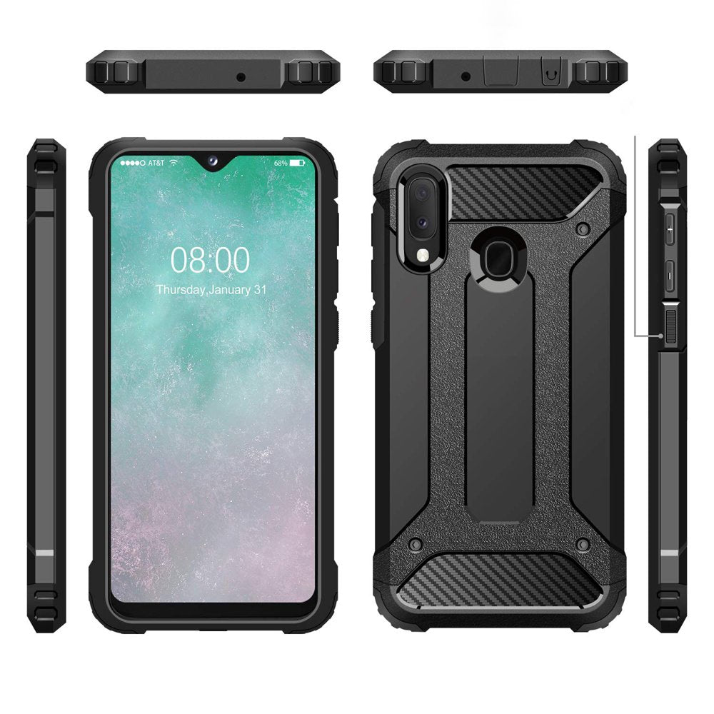 Калъф за Samsung Galaxy A20e A202, Techsuit, Hybrid Armor, Черен