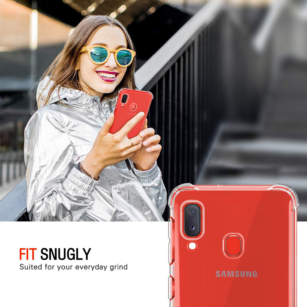 Калъф за Samsung Galaxy A20e A202, Techsuit, Shockproof Clear, Прозрачен