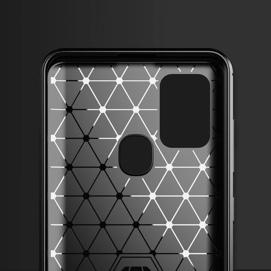 Калъф за Samsung Galaxy A21s A217, Techsuit, Карбон, Черен