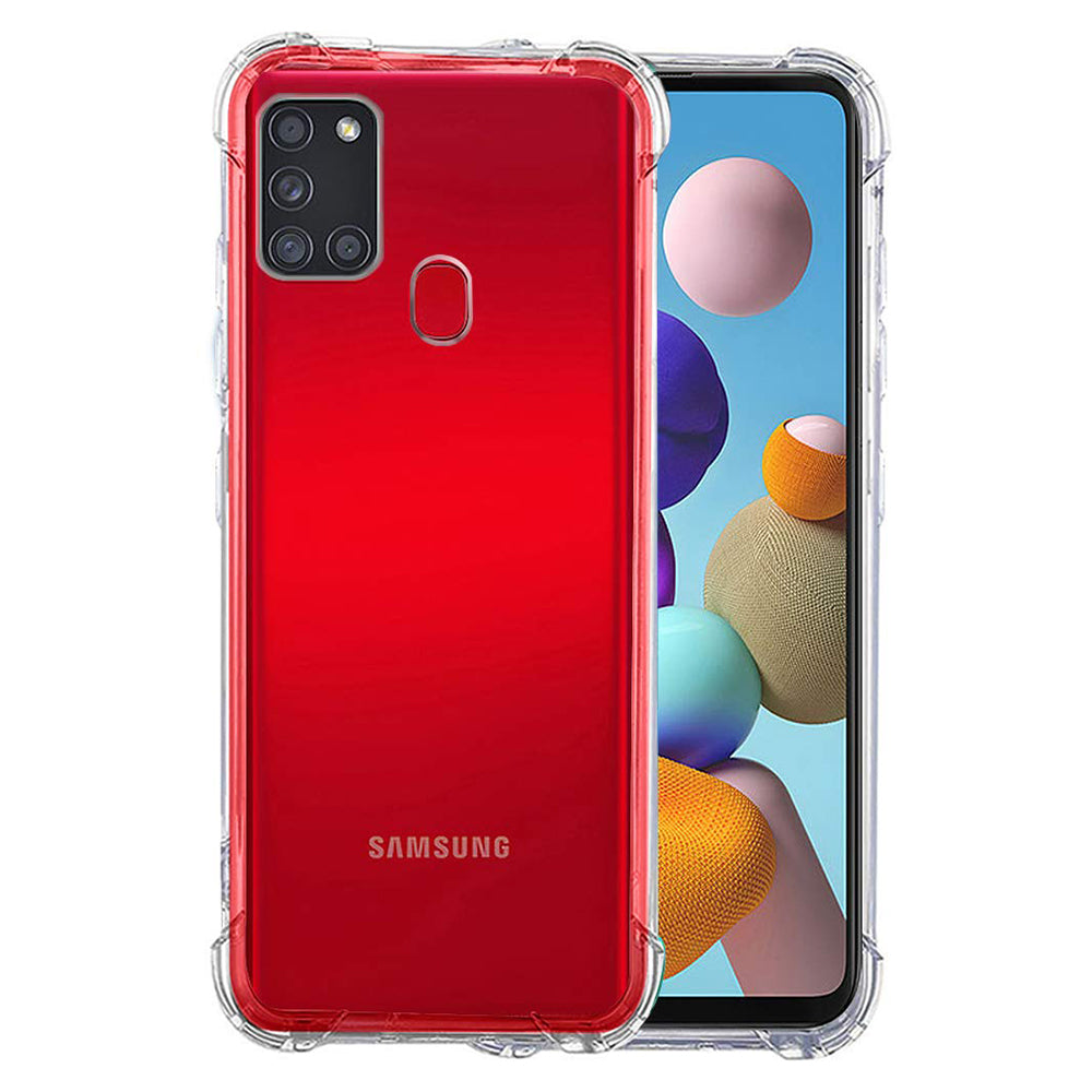 Калъф за Samsung Galaxy A21s A217, Techsuit, противоударен прозрачен, прозрачен