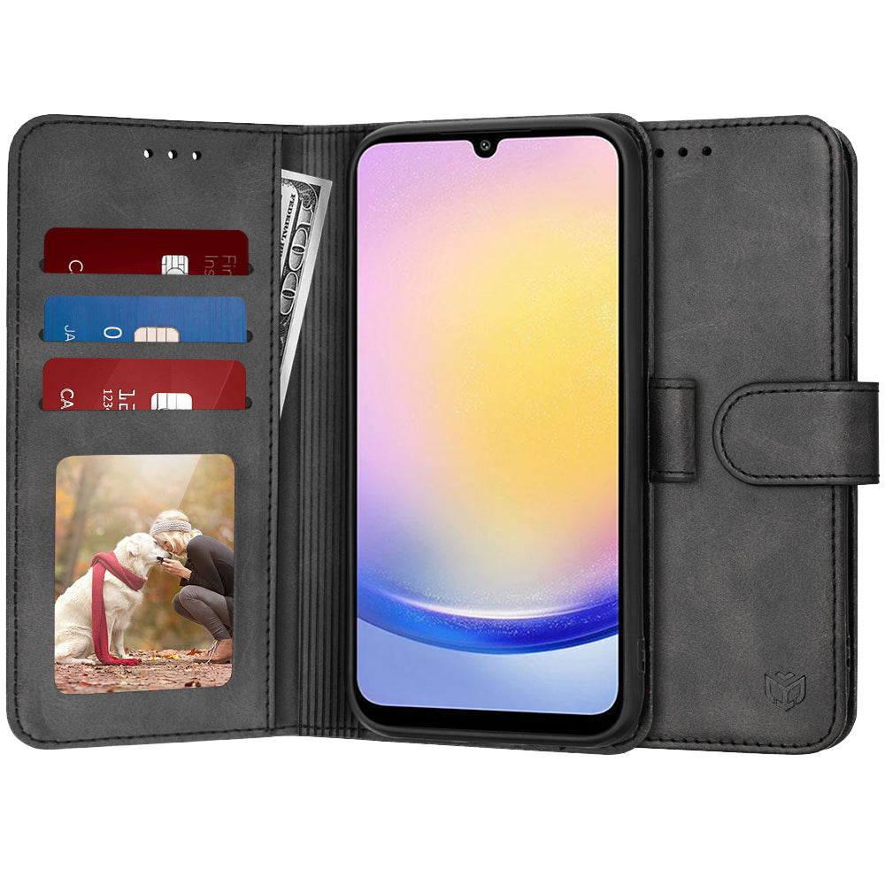 Калъф за Samsung Galaxy A25 A256, Techsuit, Diary Book, Черен