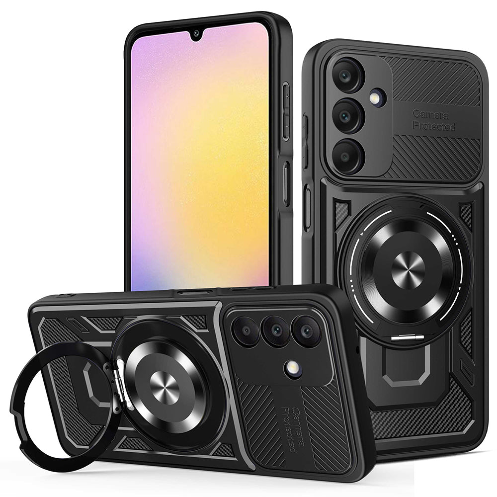 Калъф за Samsung Galaxy A25 A256, Techsuit, RuggedCam, Черен