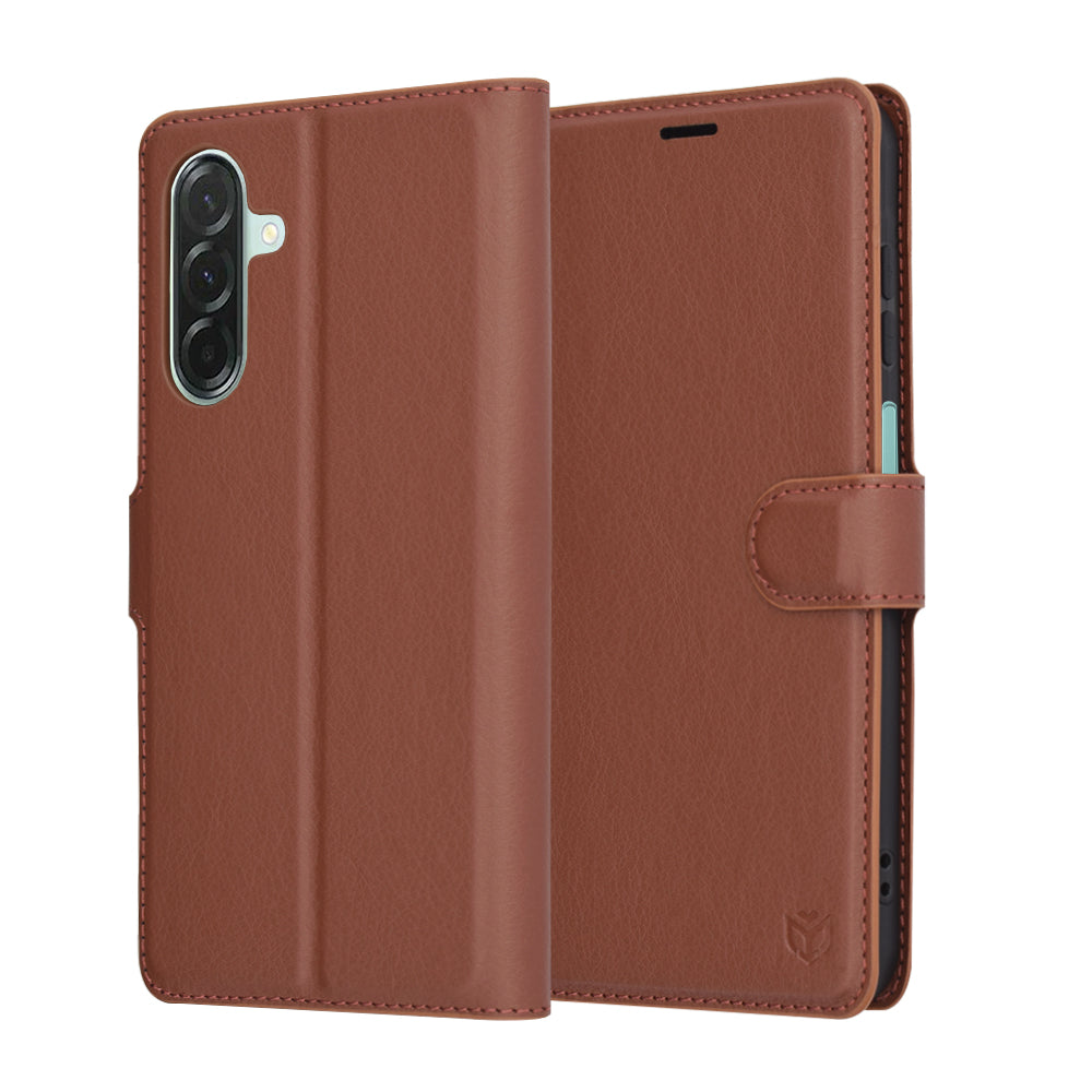 Калъф за Samsung Galaxy A26 A266, Techsuit, Leather Folio, Кафяв