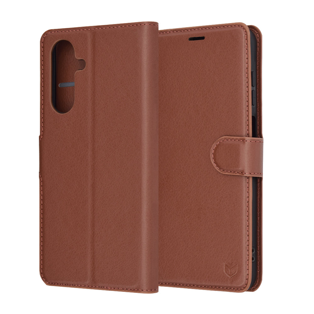 Калъф за Samsung Galaxy A26 A266, Techsuit, Leather Folio, Кафяв