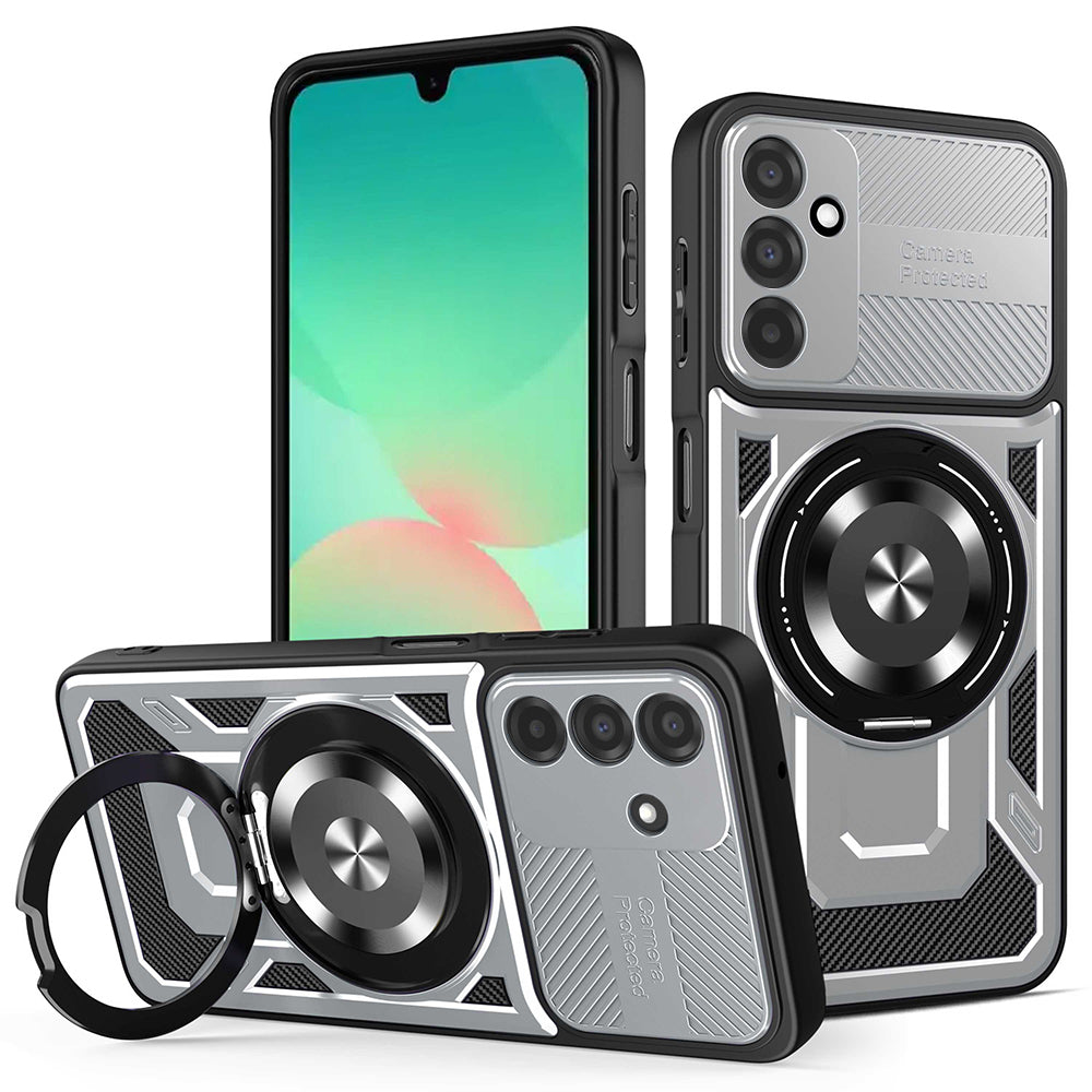 Калъф за Samsung Galaxy A26 A266, Techsuit, RuggedCam, Сив