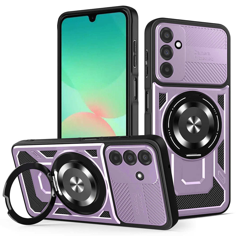 Калъф за Samsung Galaxy A26 A266, Techsuit, RuggedCam, Лилав