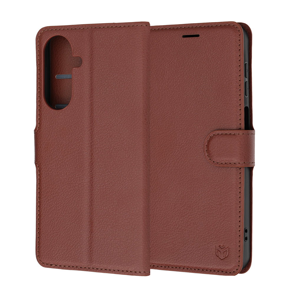Калъф за Samsung Galaxy A27 5G, Techsuit, Leather Folio, Кафяв