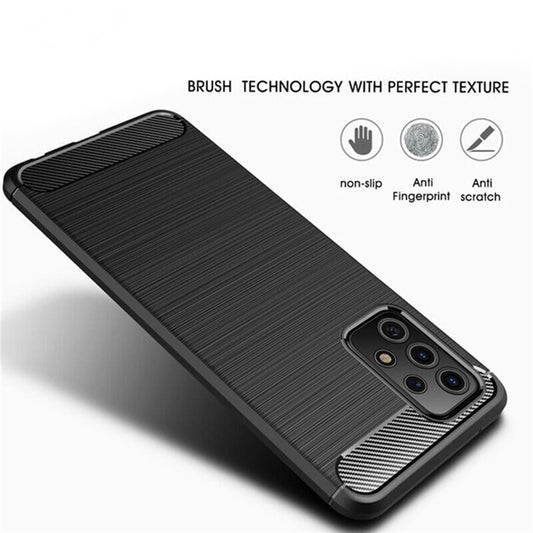 Калъф за Samsung Galaxy A32 5G A326, Techsuit, Карбон, Черен