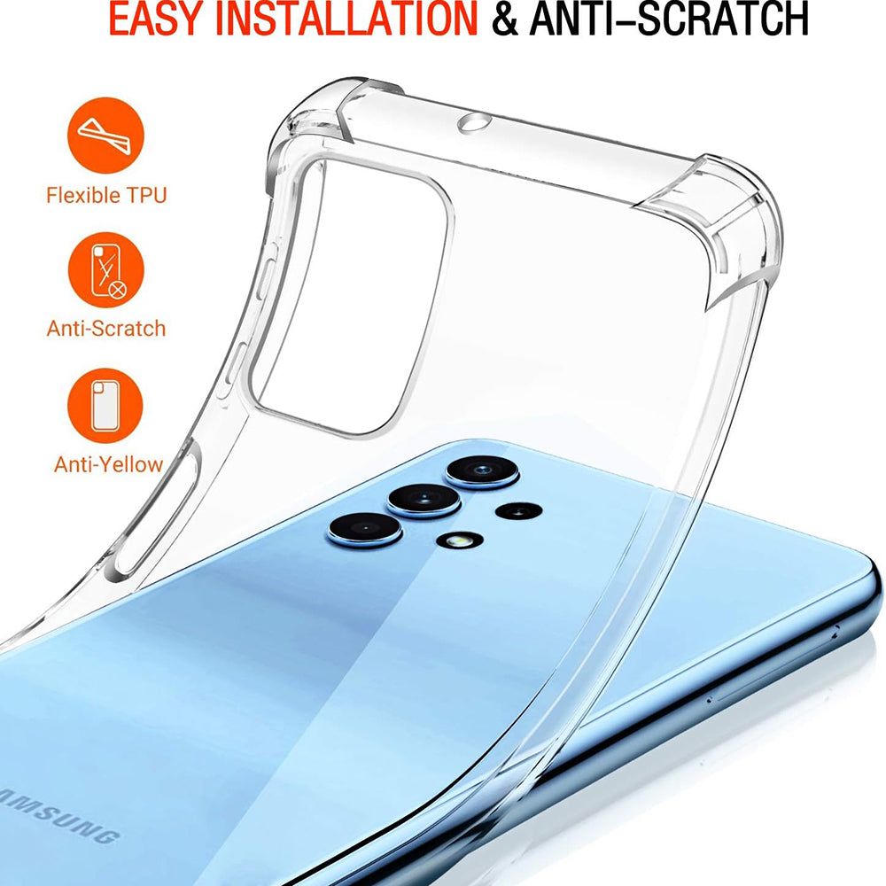 Калъф за Samsung Galaxy A32 A325, Techsuit, Shockproof Clear, Прозрачен