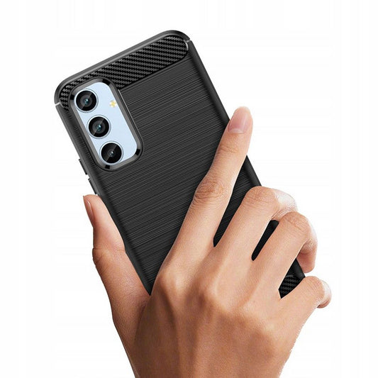 Калъф за Samsung Galaxy A34 A346, Techsuit, Карбон, Черен