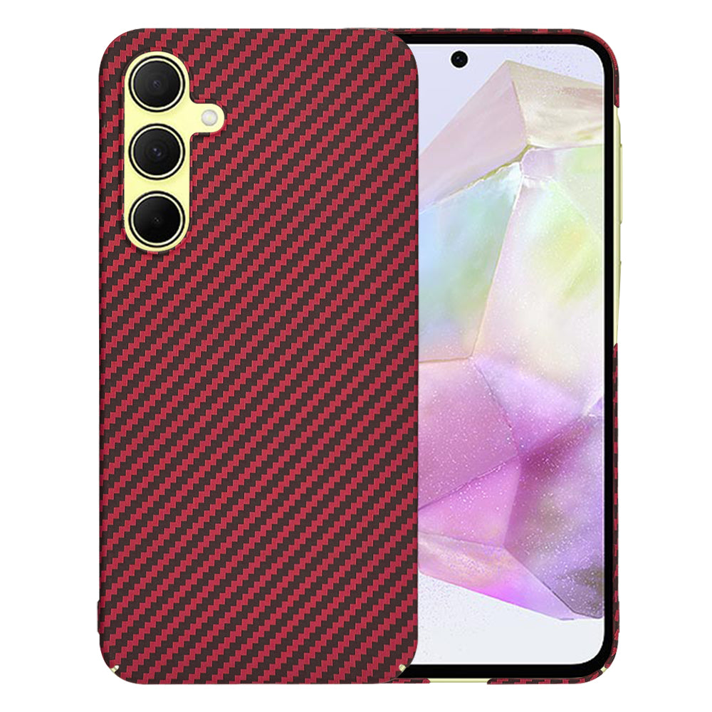 Калъф за Samsung Galaxy A35 5G A356, Techsuit, Carbonite FiberShell, Червен