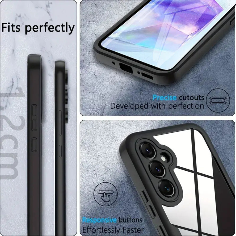 Калъф за Samsung Galaxy A35 5G A356, Techsuit, ColorVerse 360, Черен