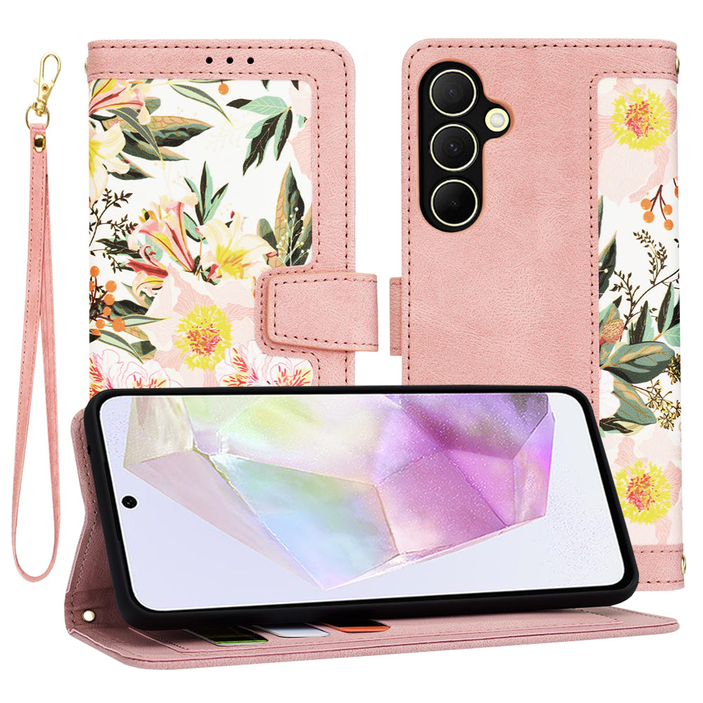 Калъф за Samsung Galaxy A35 5G A356, Techsuit, FlipCraft, Розов