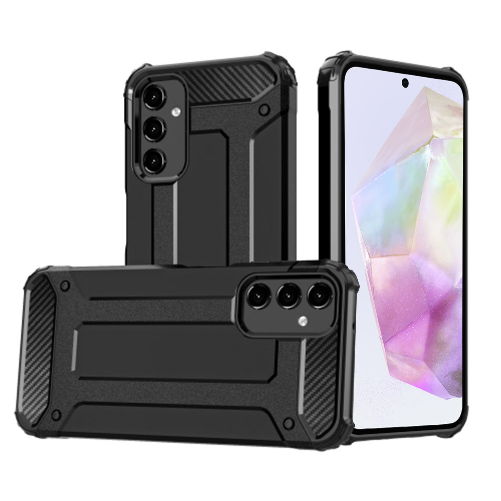Калъф за Samsung Galaxy A35 5G A356, Techsuit, Hybrid Armor, Черен