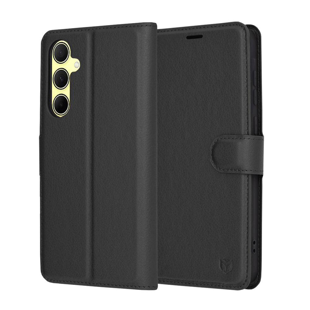 Калъф за Samsung Galaxy A35 5G A356, Techsuit, Leather Folio, Черен
